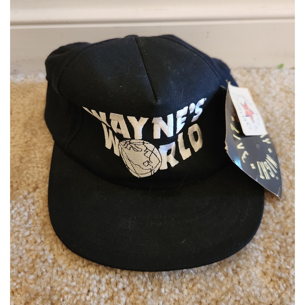Vintage 1991 Waynes World Hat Dorfman Pacific SNL Movie Promo Snapback NWT USA